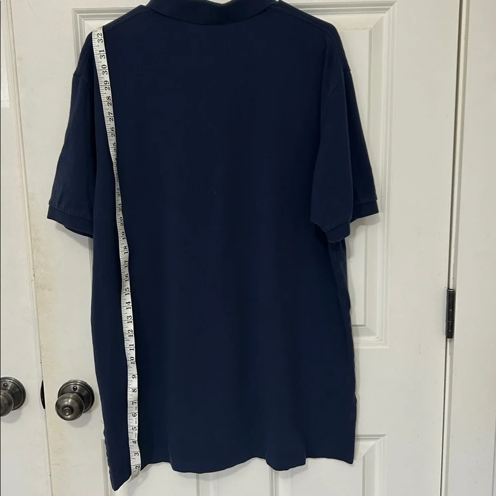 Ralph Lauren Men's Polo Shirt size XL navy blue short sleeve cotton red pony